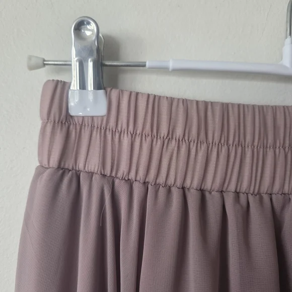 Women's Mauve Elastic Waist Maxi Skirt - Picture 2 of 6